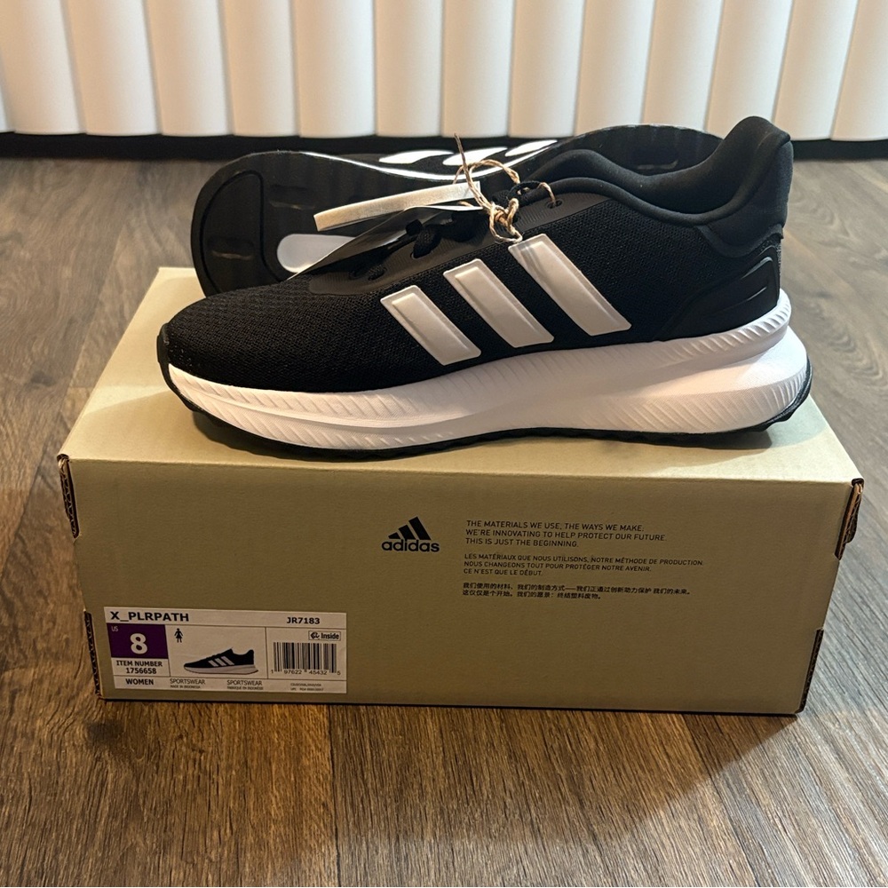 Adidas Women Black and White Sneakers - Picture 2 of 3